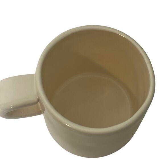 Rae Dunn Coffee Mug Wisdom Small C Handle Typeset Ivory 12 ounces - Picture 4 of 8